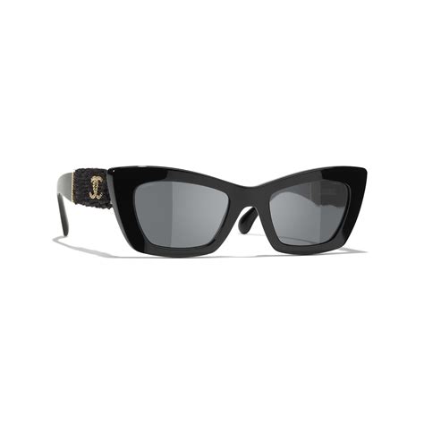 chanel cat eye sun glasses|chanel sunglasses with clear sides.